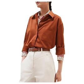 Camicia Hermès bianca ricamata Bianco