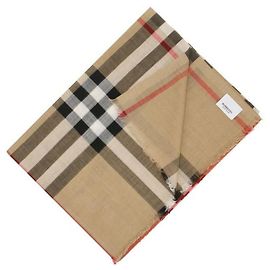 Burberry Sciarpa in lana e seta con stampa : Multicolore