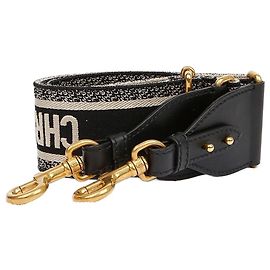 Dior Bestickter Schultergurt mit Ring Braun