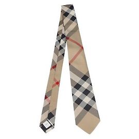 Corbata de seda Burberry a cuadros Multicolor