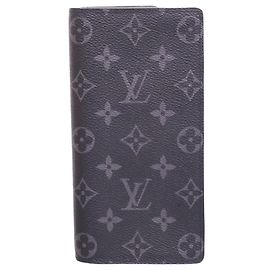 Louis Vuitton Portafoglio Lungo Brazza Monogram Eclipse Multicolore