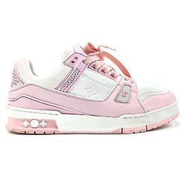 Louis Vuitton Trainer Sneaker Rosa Leder Pink