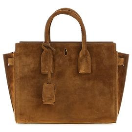 Autre Marque Sac à main en cuir de veau marron Marron