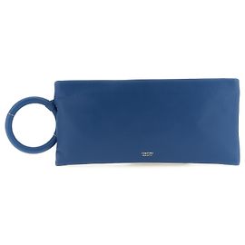 Tom Ford Clutch aus blauem Lammleder Blau