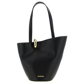 Jacquemus Black Cowhide Shoulder Bag Black