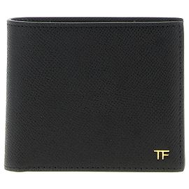 Tom Ford Black Calfskin Wallet Black