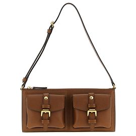 Mulberry Borsa a tracolla in vitello marrone Marrone
