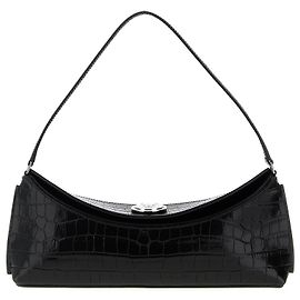 Jacquemus Borsa a spalla in vitello nero Nero