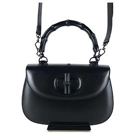 Gucci Bolsa Tote Transversal de Bambu Marrom
