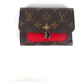 Louis Vuitton Cartera compacta Monogram Flower Multicolor