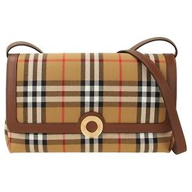 Burberry Bolso bandolera de algodón Check Multicolor