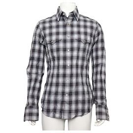 Tom Ford Wool Check Button Shirt for Men Multiple colors