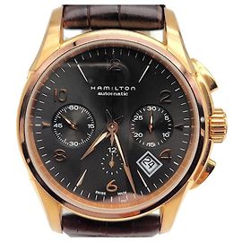 Autre Marque Jazzmaster Chrono Gold Watch Golden