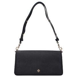 Tory Burch Sac à épaule en cuir noir Noir