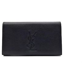 Autre Marque Monogram Belt Pouch Clutch Black