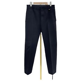Louis Vuitton Embroidered Wool Blend Pants Black Black