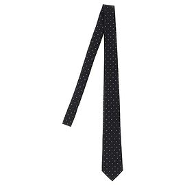 Autre Marque Corbata SAINT LAURENT de jacquard de seda azul Azul