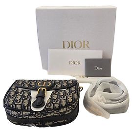 Dior Bolsa Bobby Oblique Medium Condição Marrom