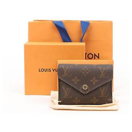 Louis Vuitton Monogram Canvas Victorine Wallet Brown Multiple colors