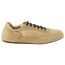 Prada Baskets pliables en Re-Nylon et daim Multicolore