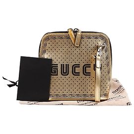 Gucci Borsa a tracolla mini con logo GUCCY Marrone