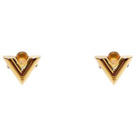Louis Vuitton Essential Gold Earrings Golden