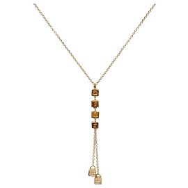 Dior Colar Cubic Cube Gold Dourado
