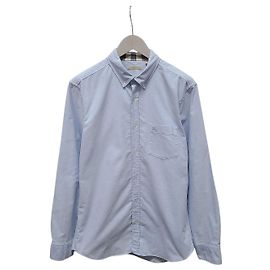 Burberry Hellblaues Hemd mit besticktem Logo Blau