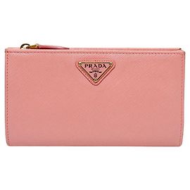 Cartera Prada Saffiano de piel rosa Rosa