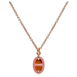 Hermès Mini Mailon Halskette Rosa Pink