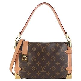 Louis Vuitton Bolsa de Ombro Side Trunk MM Monogram Multicor
