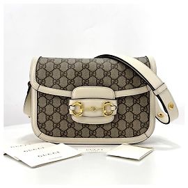 Gucci Bolsa de Ombro Horsebit Branco
