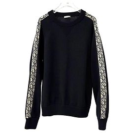 Dior Insert Knit Pullover Schwarz Schwarz