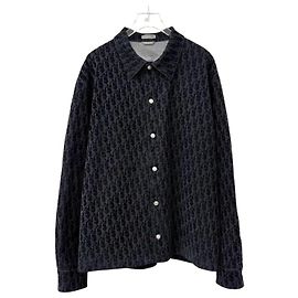 Dior Samthemd Navy Blau Blau