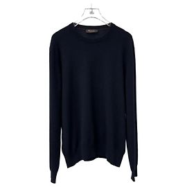 Loro Piana Baby Cashmere Strickpullover Navy Blau