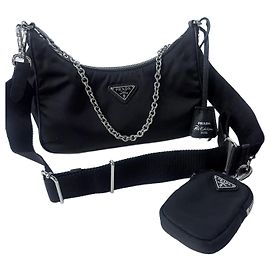 Prada Borsa a tracolla Reedition Re-Nylon Black Nero