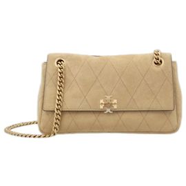 Tory Burch Bolsa de ombro pequena acolchoada Marrom