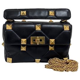 Valentino Borsa a tracolla Rockstud Chain Black Nero