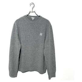 Loewe Wool Sweater Gray Brown