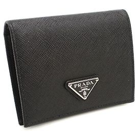 Prada Small Saffiano Leather Wallet Black