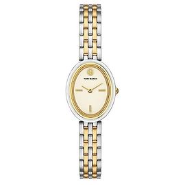 Tory Burch Relógio de metal para mulher (The Oval) Multicor