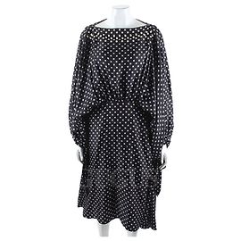 Lanvin Seidenkleid Schwarz Schwarz