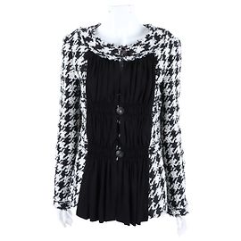 Chanel Tweed Jacke Schwarz Weiß Weiß