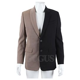 Fendi Wool Jacket Beige and Black Brown