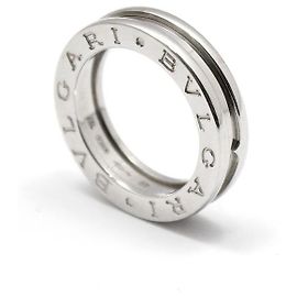 Bulgari White Gold Band Ring Size White