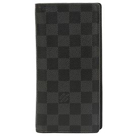 Louis Vuitton Brazza Wallet Damier Graphite Brown