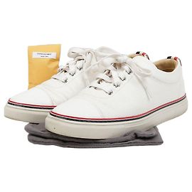 Sapatilhas de ténis Thom Browne em pele castanha Marrom