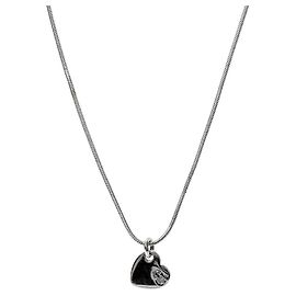 Dior Collar de Corazón Plata Plata