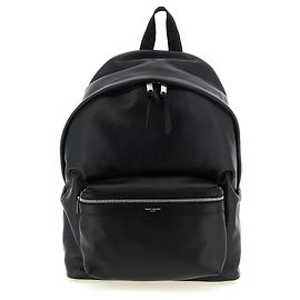 Autre Marque Mochila em pele de vitelo preta Preto