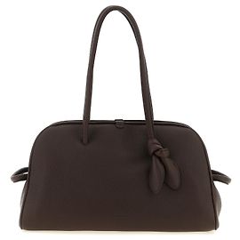 Jacquemus Bolsa de ombro em pele de vitelo castanha Marrom